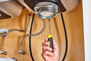 garbage disposal installation